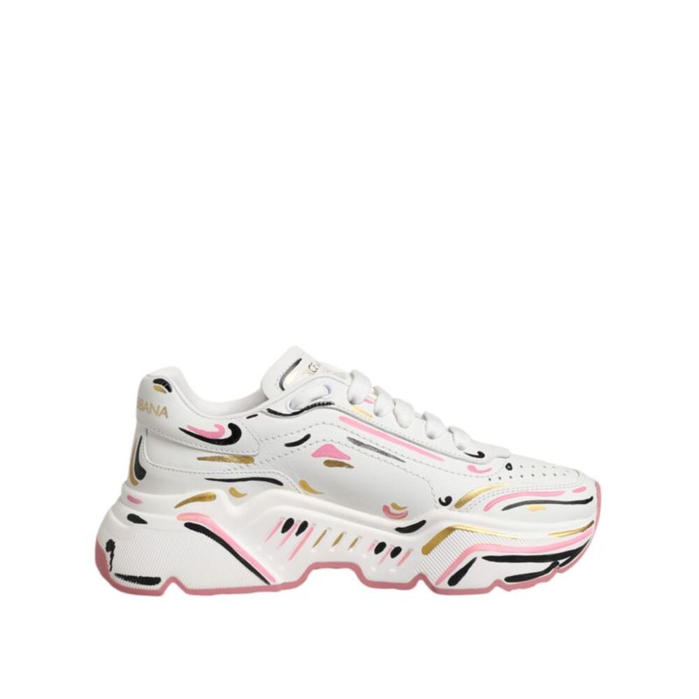 Dolce & Gabbana Multicolor Hand Painted DAYMASTER Sneaker Women's Shoes